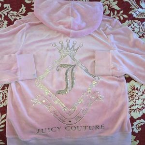 Juicy Couture velour zip up jacket